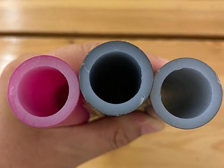 you are asked to use two  pex pipes a and b