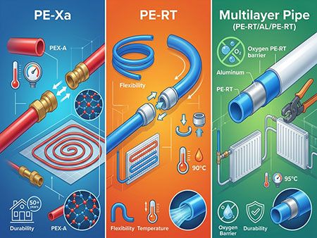 PE-Xa vs PE-RT vs Multilayer Pipe: How to Choose the Right Pipe
